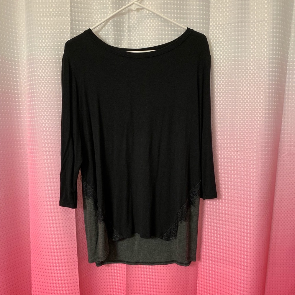 Lovely 3/4 sleeve high low shirt